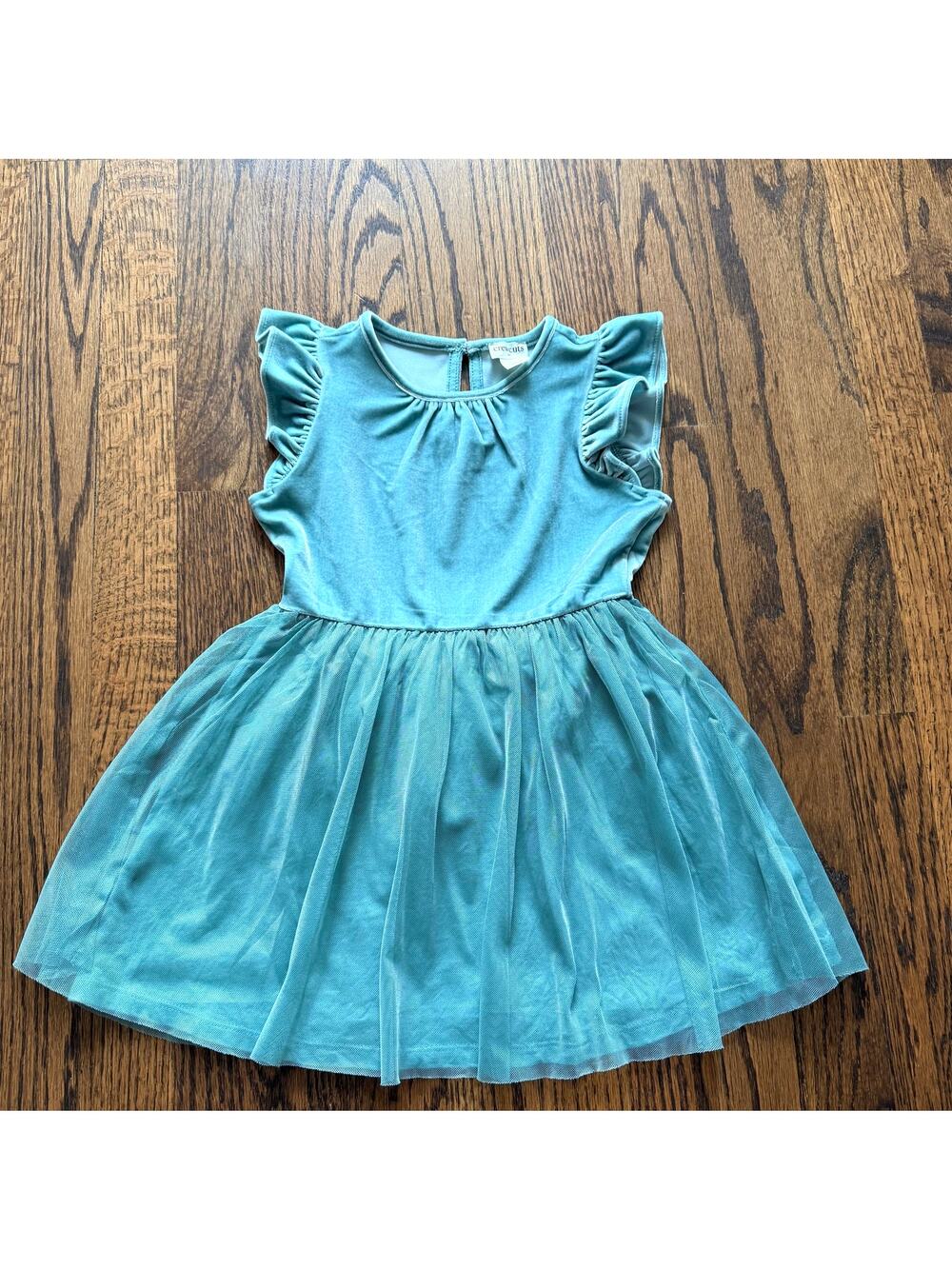 J.Crew Crewcuts Mint Green Velvet Tulle Special Occasion Fancy Dress - 4